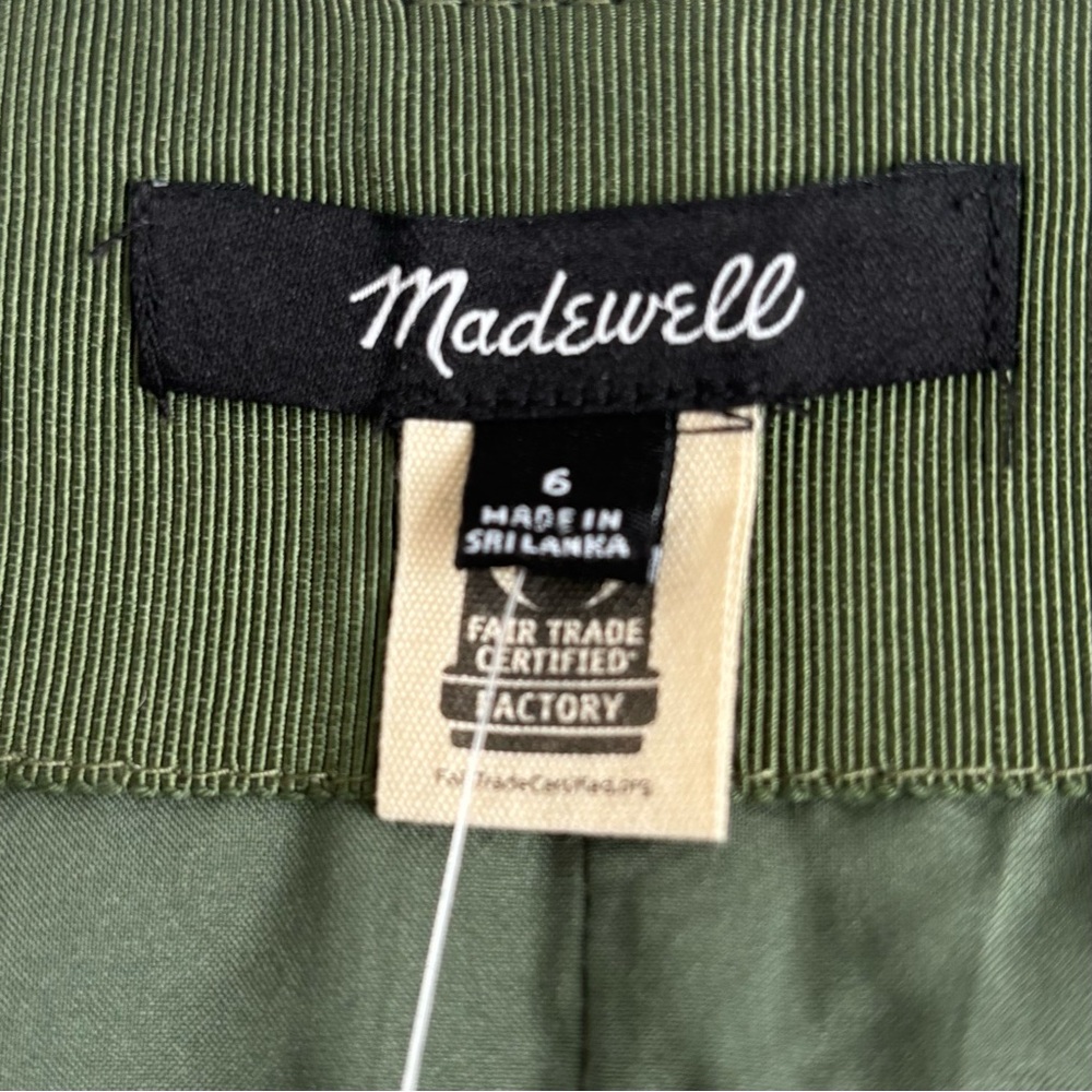 Madewell Herringbone Wool Button-Front Mini Skirt… - image 7